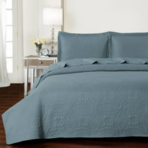 Mellanni Bedspread Coverlet Set Spa Blue Comforter Bedding Cover