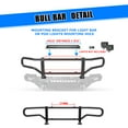 thumbnail image 6 of Modular 3 IN 1 Design Steel Front Bumper+Side Wing+Bull Bar For 2014-2015 Chevy Silverado 1500 w/2*Shackles and 2*4" Pod Lights, 6 of 11