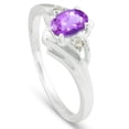 thumbnail image 3 of Pompeii 5/8ct Amethyst & Diamond Ring 10K White Gold (H/I,I2), 3 of 4