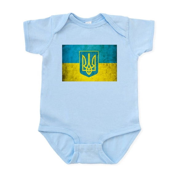 CafePress - Vintage Ukraine Flag Infant Bodysuit - Baby Light Bodysuit, Size Newborn - 24 Months