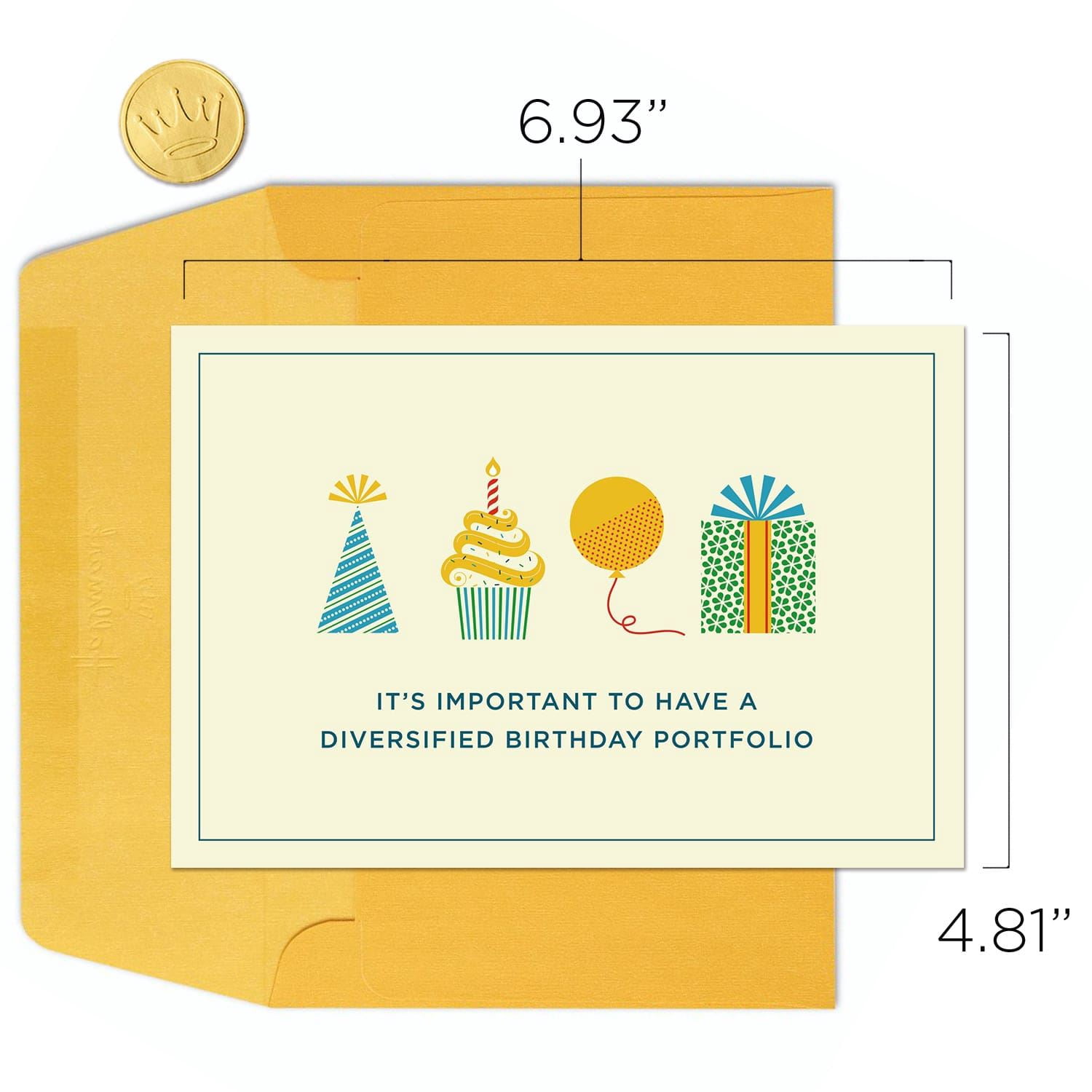 Hallmark Business Bulk Funny Birthday Cards (Party Hat, Cupcake, Balloon and Gift), 25 ct.