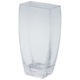 thumbnail image 2 of CC Home Furnishings Handblown Tapered Rectangular Glass Floral Vase - 10" - Clear, 2 of 2
