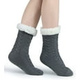 thumbnail image 3 of LZLINGMEI Slipper Socks for Women with Gripper  Winter Non Slip Thick Fuzzy Socks Warm Cozy Christmas Gift, 3 of 12