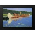 thumbnail image 2 of Remington, Frederic 24x17 Black Modern Framed Museum Art Print Titled - Radisson and Groseilliers, 2 of 5