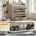 thumbnail image 6 of Yardi Yard 1/2/3-Tier Shoe Storage Cupboard Organizer with Top Display and Flip Drawer-2-Tier, Entryway Shoe Rack with Storage for Closet, 6 of 7