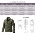 thumbnail image 2 of Mens Fall And Winter Small Square Casual Jacket Lapel Long Sleeve Double Pocket Cardigan Button Hoodless Jacket, 2 of 7