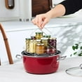 thumbnail image 4 of Canning Rack, Water Bath Canner Rack, Stainless Steel Canning Jar Lifter with Foldable Contoured Handles for Home Kitchen Use (12inch), 4 of 7
