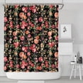 thumbnail image 2 of Waterproof Pioneer Shower Curtain 84x72 Inch Polyester Unique Colorful Floral Shower Curtain for Bathroom Hotel Home Decor with 12 Plastic Hooks, 2 of 5