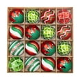 thumbnail image 1 of 16 bolas navideñas para decorar guirnaldas y coronas para la fiesta de Acción de Gracias. Rojo Verde Blanco, 1 of 9
