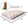 thumbnail image 2 of Floral Pet Bed, Natural Theme Botanical Motifs Along Hand Drawn Small Flowers Pattern Fashion Art, Resistant Pad for Dogs and Cats Cushion with Removable Cover, 24" x 39", Multicolor, by Ambesonne, 2 of 4