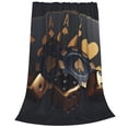 thumbnail image 2 of Pofeuu Casino Cards Poker Print Ultra-Soft Micro Fleece Blanket,for Bed Or Sofa,All Season Throw Blankets Flannel Blanket-80"x60", 2 of 7