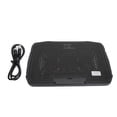 thumbnail image 1 of Almohadilla de enfriamiento para computadora portátil, alimentada por USB, velocidad del viento ajustable, enfriador ergonómico para computadora portátil para juegos, resistente al desl, 1 of 15