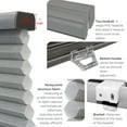 thumbnail image 4 of Linen Avenue Cordless Standard Blackout Cellular Shade 50 1/2 W x 48 H, Seashell (Arrives 1/4" Narrower), 4 of 9