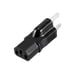thumbnail image 1 of PiccoCasa Enchufe US NEMA 5-15P a conector C13 Adaptador de corriente AC Convertir Negro, 1 of 3