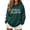 Green, variant on Womens Christmas String Light Graphic Hoodie Drawstring Long Sleeve Pullover Tops with Front Pocket