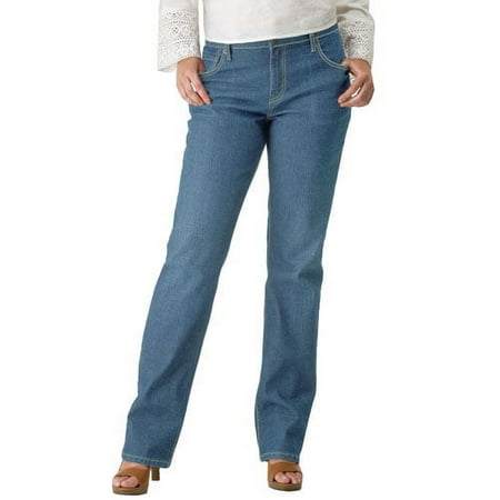 Levi Strauss Signature - Women's Mid-Rise Straight-Leg Jeans, Ocean