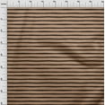 thumbnail image 4 of oneOone Cotton Poplin Tawny Brown Fabric Stripes Craft Projects Decor Fabric Printed By The Yard 56 Inch Wide, 4 of 5