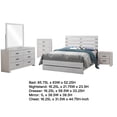 thumbnail image 5 of Sili 5pc Queen Bedroom Set- Dresser Mirror- Coastal White Bronze, 5 of 6