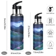 thumbnail image 2 of Full Moon over Mountains 600ml Double Walled Stainless Steel LeakProof Sports Bottle Thermo 8h, 2 of 9