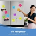 thumbnail image 4 of Reusable Magnetic Sticky Notes, (30 Pack, 3x3 in) Dry Erase Magnets Magnetic Labels with Marker, Easy to Post Notes for Whiteboard, Fridge, Locker, Cabinet, Door - Office & Classroom Supplies, 4 of 6