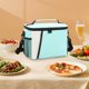 thumbnail image 4 of Xihbxyly Bolsa Térmica para Almuerzo, Bandolera de Picnic de Gran Capacidad, Diseño Impermeable y a Prueba de Fugas, Forro Suave y Duradero con Aislamiento de Aluminio, Ideal para Trabajo, Camping y, 4 of 6