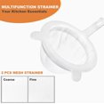 thumbnail image 2 of 2 PCS Mesh Strainer(Fine and Coarse),Fine Mesh Sieve with Handle For Your Kitchen Essentials,Food Grade Durable Food Strainer Colander Reusable,For Filtering Nut Milks,Fresh Juices,Honey,Coffee,Wine, 2 of 5