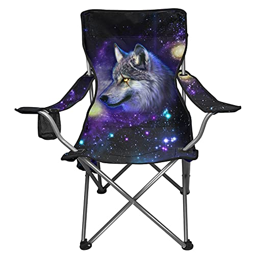 Biyejit Federmäppchen Mit Galaxy-Wolf-Motiv – 21,6x10,9 Cm, Aus Robustem Polyester, Für Schule & Reisen
