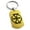 Gold, variant on Stainless Steel Ancient Tribal Change Rune Engraved Dog Tag Keychain Keyring