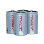 Tenergy 4 Pack D 10,000mAh NiMH Rechargeable Battery