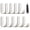 White 10pcs, variant on Waterproof Adhesive No Drill Hooks, Rustproof Heavy Duty Stainless Steel Wall Hooks, Bathroom Towel Hooks Stick on Kitchen Door, for Hanging Coat, Hat, Towel, Robe, Clothes