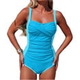 thumbnail image 3 of Rvasteizo Womens Bikinis Set Color 2 Piece Swimsuit Pockets Briefs Sporty Tankini, 3 of 5