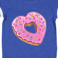 thumbnail image 4 of Inktastic Heart Shaped Donut with Pink Icing and Sprinkles Boys or Girls Baby Bodysuit, 4 of 5
