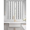 thumbnail image 4 of Bedroom Curtains 63 Inches length, Black Geometric Window Treatment Curtain Drapes, Boho Lines White Modern Abstract Art Rod Pocket Curtain Panels for Living Room Kitchen, 42"x63", 2 Panels, 4 of 7