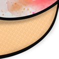 thumbnail image 3 of 36.2 Inch Round Floor Mat Abstract Rose Watercolor Pattern Carpet Decor Rug for Living Room Bedroom, 3 of 6