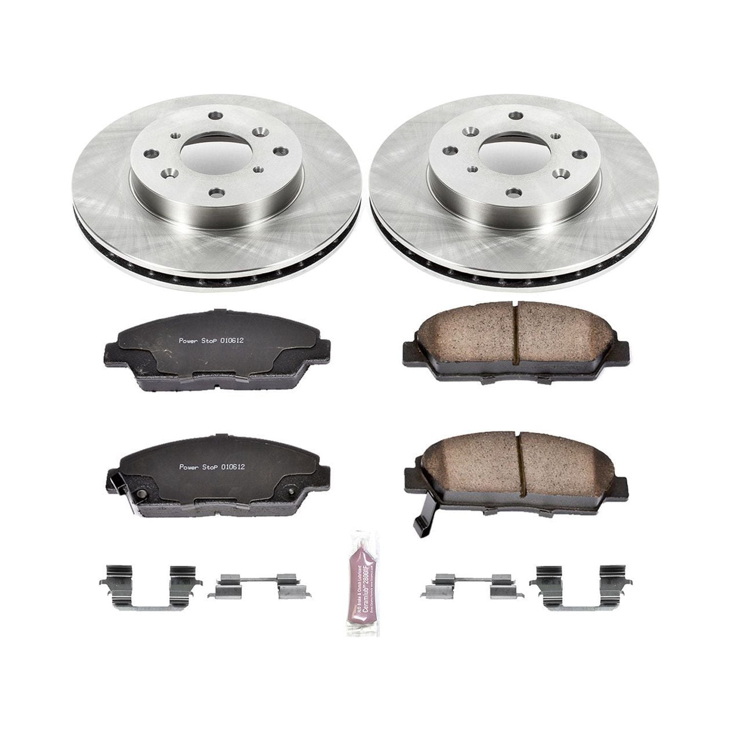Power Stop Front Stock Replacement Brake Pad and Rotor Kit KOE1033