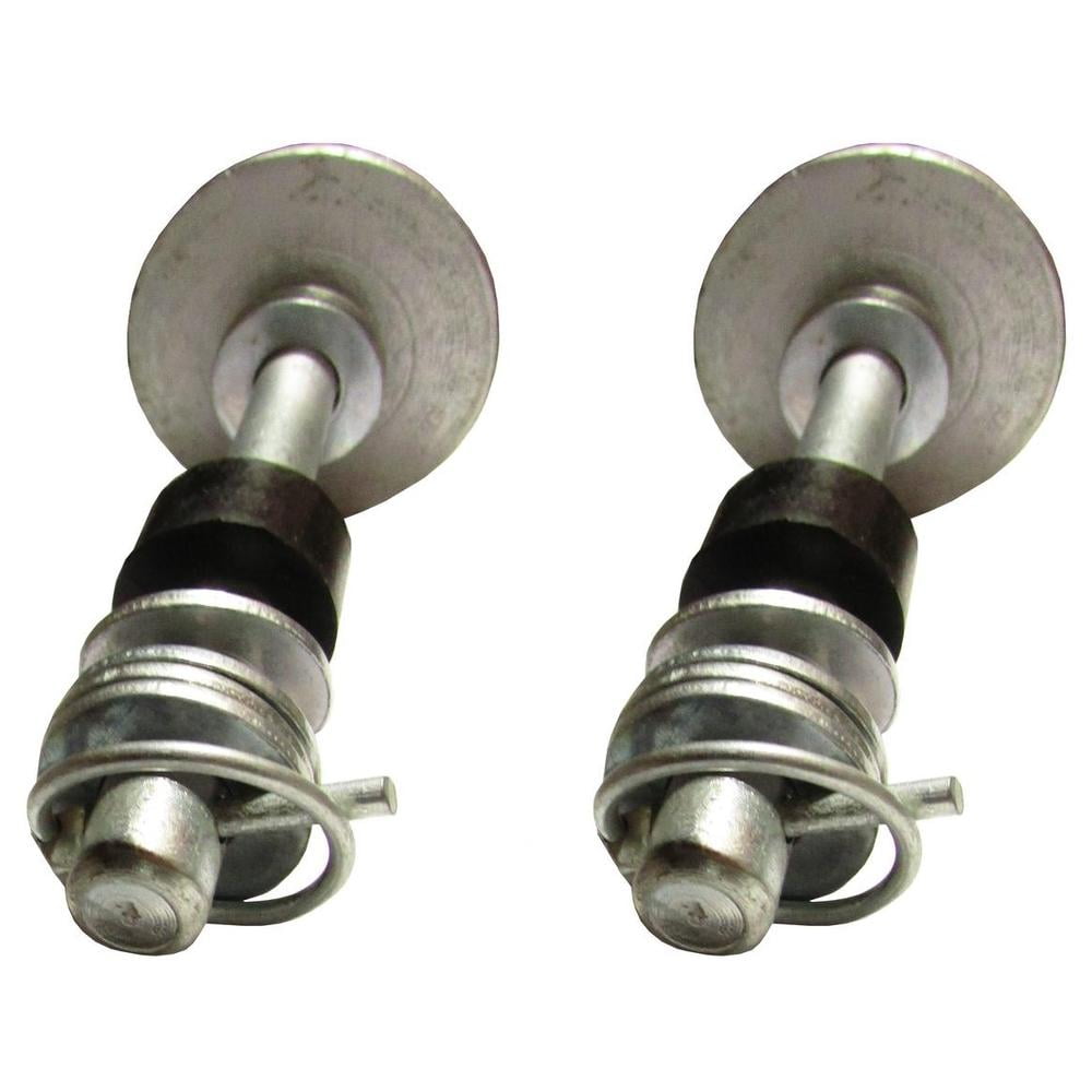 Two UTV Snow Plow Skid Shoe ATV 4501-0702 With Lynch Pins Washers and Rubber Bumbers