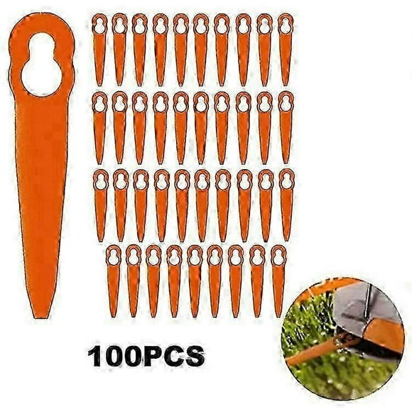100Pcs for STIHL Polycut 2-2 ABS Cutting Blades Lawn Mower Replacement Parts