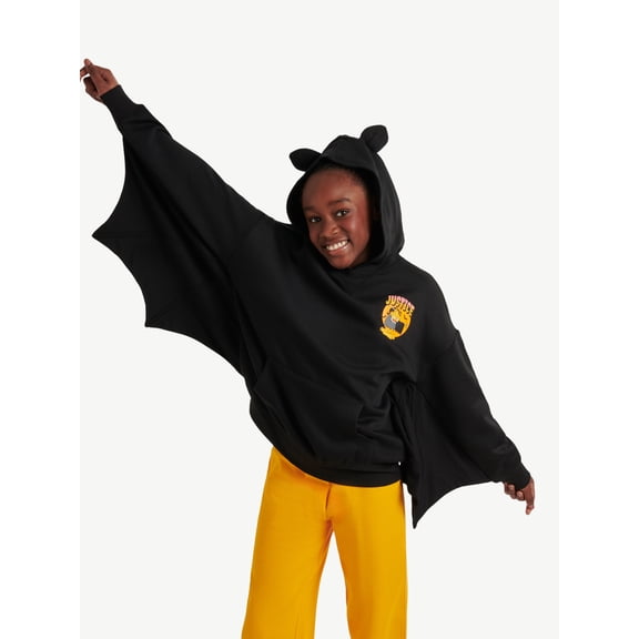 Girls Garfield X Justice Bat Hoodie, Sizes XS - XLP