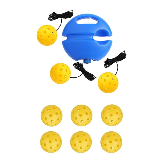 Entrenador De Pickleball, Entrenamiento Práctico De Pickleball Para Ejercicio Deportivo, Pelota Amarilla Al Aire Libre