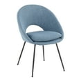 thumbnail image 2 of LumiSource Metro Chairs, Blue Noise/Black, Set Of 2 Chairs, 2 of 7
