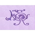 thumbnail image 1 of Ahgly Company Indoor Rectangle Patterned Heliotrope Purple Area Rugs, 5' x 8', 1 of 6