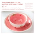 thumbnail image 3 of 1 Set of Adorable Bowl with Spoon Ceramic Soup Bowl Decorative Printing Bowl Lovely Rice Bowl, 3 of 9