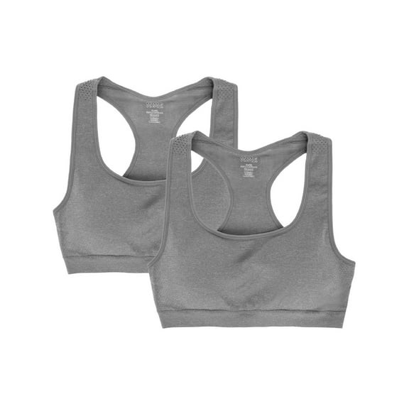 MeMoi 2 Pair Pack Racerback Sports Training Bra - Girls - Female
