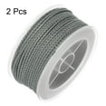 thumbnail image 3 of 2 Packs Nylon Thread Twine Beading Cord 1.6mm Extra-Strong Braided Nylon Crafting String 16M/52 Feet, Grey, 3 of 7