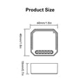 thumbnail image 4 of Sidaley Módulo de interruptor de cortina Tuya Smart Life Zigbee, para Motor de persiana enrollable, Control de aplicación remota compatible con Electrónica, 4 of 6