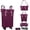 Burgundy Backpack, variant on Travel Rolling Duffel Bag with Removable Wheels,Expandable Foldable Carry- Luggage for Trip or Hospitalization