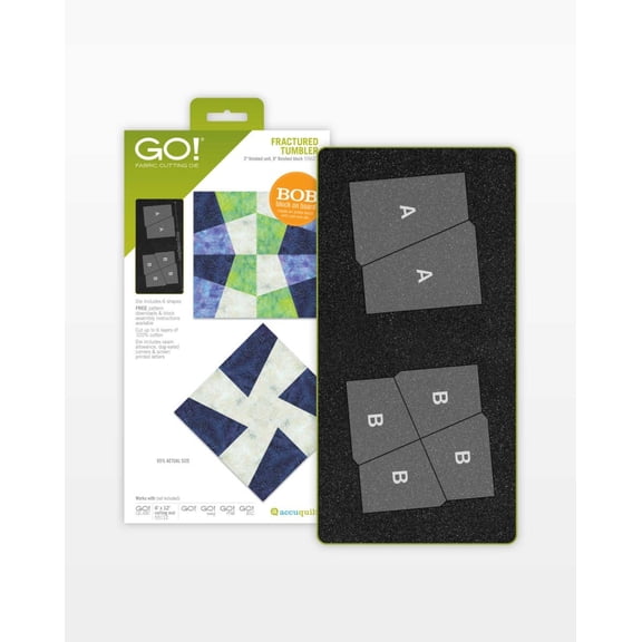 Accuquilt GO! Fractured Tumbler-3" Finished Die