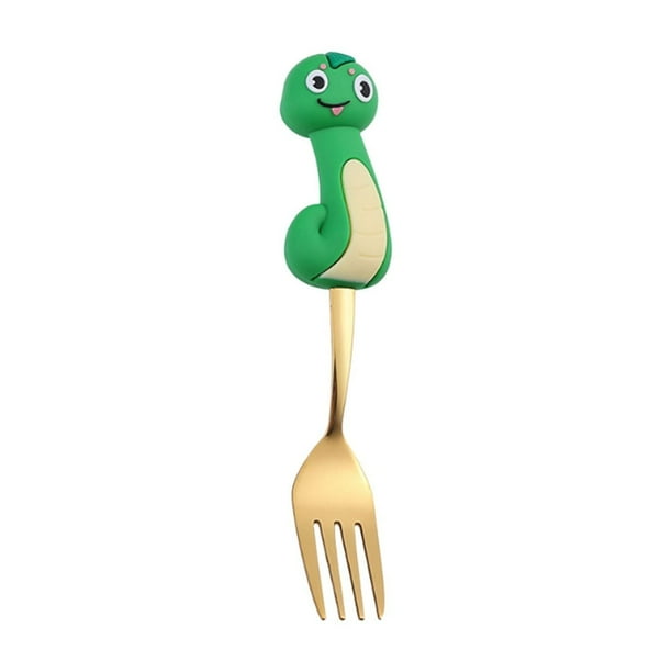 Tenedores, Tenedores, Tenedores de cena, Tenedor cuchara de acero inoxidable de serpiente y tenedor-cuchara