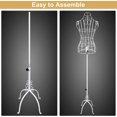 thumbnail image 4 of LINJH Wire Mannequin Female Metal Dress Form for Home Decor Display 44"~65" Height, 4 of 6