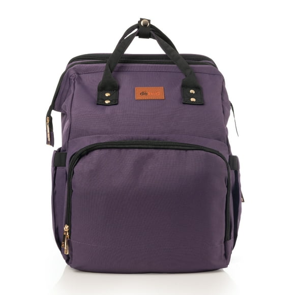 Mochila Pañalera ISADEN Debug con Cambiador Cuna Morado